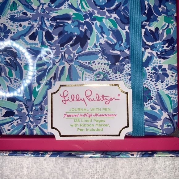 NEW! Lilly Pulitzer 128 pg lined Journal w/ Pen Gift Set--High Manetenance - Picture 3 of 7